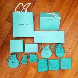 Tiffany boxes and bags. Various sizes
